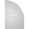 Ekena Millwork Quarter Round Top Left Surface Mount PVC Gable Vent w/ 3-1/2"W x 1"P Standard Frame, 12"W x 18"H GVPQL12X1801SF - alternate 5